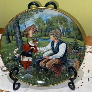 PUSS in BOOTS Classic Fairy Tales Collection Kaiser Plate Gerda Neubacher